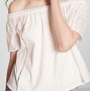 White Off the Shoulder Blouse